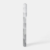 Coque iPhone 16 Balle de golf blanche texturée avec nom et numéro (Côté droit)