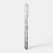 Coque iPhone 16 Balle de golf blanche texturée avec nom et numéro (Côté droit)