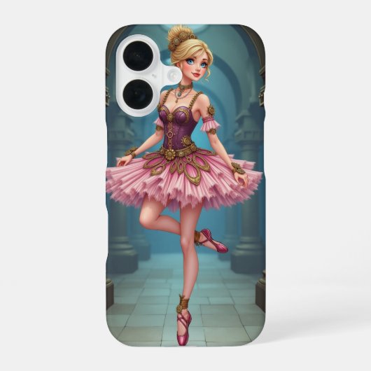 Coque iPhone 16 Ballerine Steampunk (Verso)