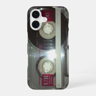 Coque iPhone 16 Bande de cassette vintage - Nettoyer