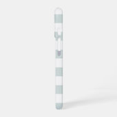 Coque iPhone 16 Bande de menthe Pastel personnalisée (Côté gauche)