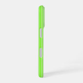 Coque iPhone 16 Bandes de bonbons vert citron (Côté droit)