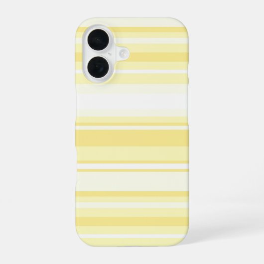 Coque iPhone 16 Bandes de citron (Verso)