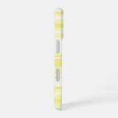 Coque iPhone 16 Bandes de citron (Côté droit)