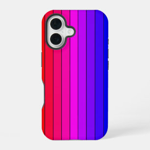 Coque iPhone 16 Bandes dégradées colorées