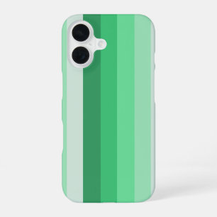 Coque iPhone 16 Bandes d'ombre vertes