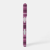 Coque iPhone 16 Bandes mauves (Côté droit)