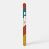 Coque iPhone 16 Bandes Rétro Diagonales (Côté gauche)