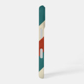 Coque iPhone 16 Bandes Rétro Diagonales (Côté droit)