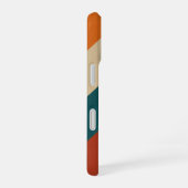 Coque iPhone 16 Bandes Rétro Diagonales (Côté droit)