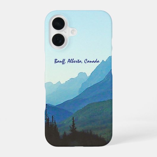 Coque iPhone 16 Banff Jasper Bleu (Verso)