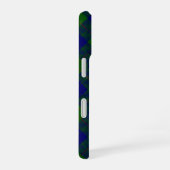 Coque iPhone 16 Barclay tartan bleu vert plaid (Côté droit)