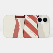 Coque iPhone 16 Barrière de route vintage (Verso Horizontal)