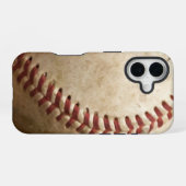 Coque iPhone 16 Base-ball Vintage (Verso Horizontal)