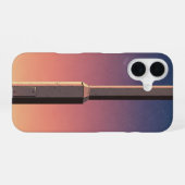 Coque iPhone 16 Base de lampe rétro (Verso Horizontal)