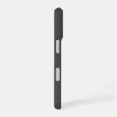 Coque iPhone 16 Base noire de fibres de carbone (Côté droit)