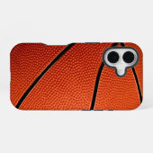 Coque iPhone 16 Basket-ball élégant unique (Verso Horizontal)