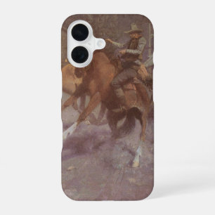 Coque iPhone 16 Bataille au Roundup Saloon par Bill Gollings
