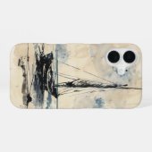 Coque iPhone 16 Bateau sur la plage (Verso Horizontal)