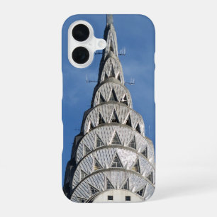 Coque iPhone 16 Bâtiment Chrysler argenté