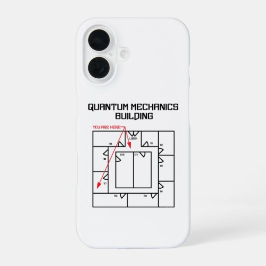 Coque iPhone 16 Bâtiment de Mécanique Quantique (Verso)