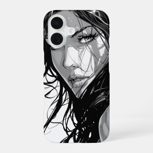 Coque iPhone 16 Beauté de bande dessinée (Verso)
