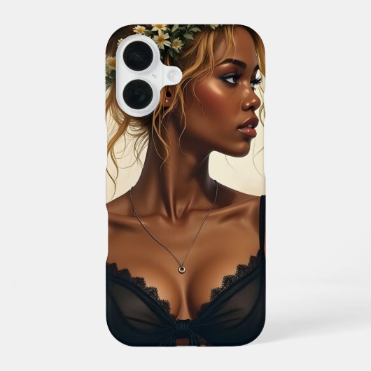 Coque iPhone 16 Beauté éthérée en fleur (Verso)