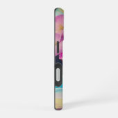 Coque iPhone 16 Beauté tropicale dans les tons roses (Côté droit)