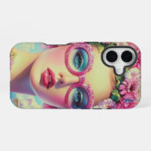 Coque iPhone 16 Beauté tropicale rétro (Verso Horizontal)