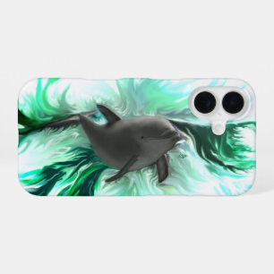 Coque iPhone 16 Bébé dauphin