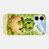 Coque iPhone 16 Bébé Dinosaure Mignon à l'éclosion (Verso Horizontal)