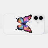 Coque iPhone 16 Belle coque d'Iphone 16 avec image de papillon (Verso Horizontal)