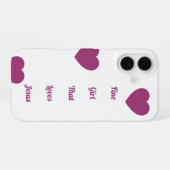 Coque iPhone 16 "Belle fille qui aime Jésus". (Verso Horizontal)
