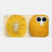 Coque iPhone 16 Belle Oeuvre Orange (Verso Horizontal)