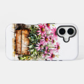 Coque iPhone 16 Belles fleurs d'aster en fleurs (Verso Horizontal)
