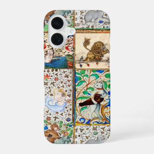 COQUE iPhone 16 BESTIAIRE MÉDIÉVAL JOUANT DES INSTRUMENTS DE MUSIQ