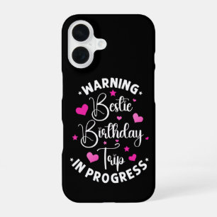 Coque iPhone 16 Bestie Anniversaire Voyage En Progrès Amis Coeur