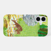 Coque iPhone 16 Biche et faon (Verso Horizontal)