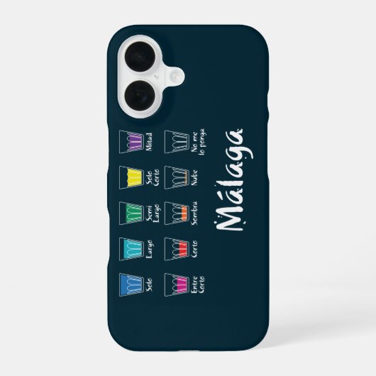 Coque iPhone 16 Bienvenue à Malaga 1 : El Café (Verso)