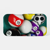 Coque iPhone 16 Billiard Balls (Verso Horizontal)