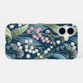 Coque iPhone 16 Birth Flower Botanical Design (Verso Horizontal)