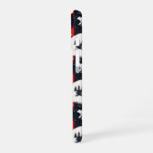 Coque iPhone 16 Bison rouge Plaids Ours polaire (Côté gauche)