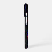 Coque iPhone 16 Black Neon Digital Glitch (Côté gauche)