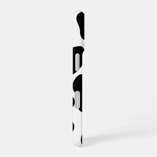 Coque iPhone 16 Black & White Cow Imprimer iPhone 16 Coque (Côté droit)