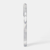 Coque iPhone 16 Blanc Géométrique 3D Moderne (Côté gauche)