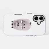 Coque iPhone 16 "Blanc N'touchez pas à la conception de mon téléph (Verso Horizontal)