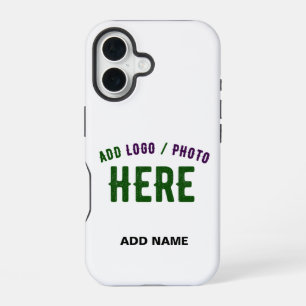 COQUE iPhone 16 BLANC PERSONNALISABLE MODERNE DE MARQUE VÉRIFIÉ ST