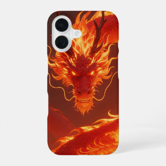 Coque iPhone 16 Blazing Fire Dragon | Mythical Flame Dragon Fantas