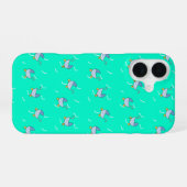 Coque iPhone 16 Bleu bébé pram (Verso Horizontal)