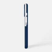 Coque iPhone 16 Bleu et blanc avec bloc de couleur (Côté gauche)